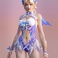 Woman Game Character Game Figure NPC Anime Figure Antique Figure 3d model