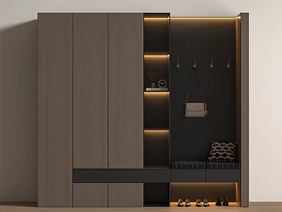 Modern Italian Shoe Cabinet Entrance Shoe Cabinet Partition Shoe Cabinet Light Luxury Shoe Cabinet 3d model