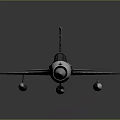 Airplane Model With 4532 Number White Black Stripes And Detailed Design