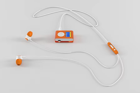 Modern Playback Devices MP3 Headphones 3d model
