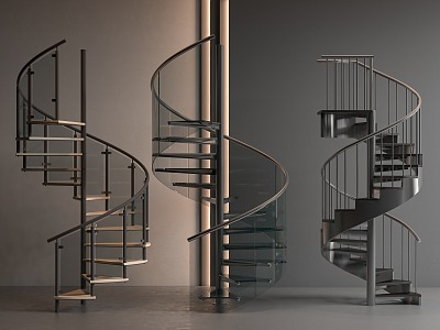 revolving staircase 3d model