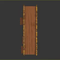 Traditional Wooden Chest of Drawers With Multiple Drawers And Golden Decorative Trim