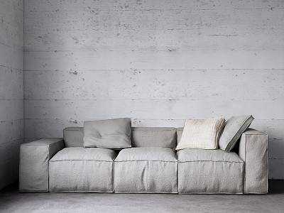 Modern Three-Seat Sofa model