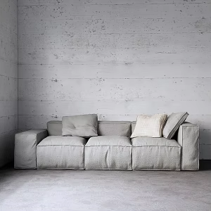 Modern Three-Seat Sofa 3d model