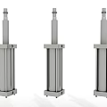 Three Cylindrical Metal Automotive Components With Top Joint Structure