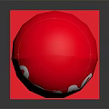 Red Love Balloon Decorative Daily Life Item With Red Base Stand