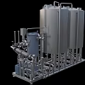 Mixing and mixing production line equipment 3d model