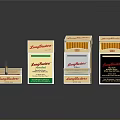 Household Supplies LongMatches Matchboxes with Various Colorful Packaging and Designs