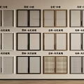 Modern Wardrobe Doors in White Black Gold Gray with Wired Ribbed Glass and Frame Designs