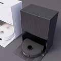 White and Dark Xiaomi Robotic Vacuum Cleaners with Charging Docks Daily Home Appliances