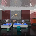 Luxurious Modern KTV Private Room With Comfortable Sofa Coffee Tables And Stylish Lighting Decor