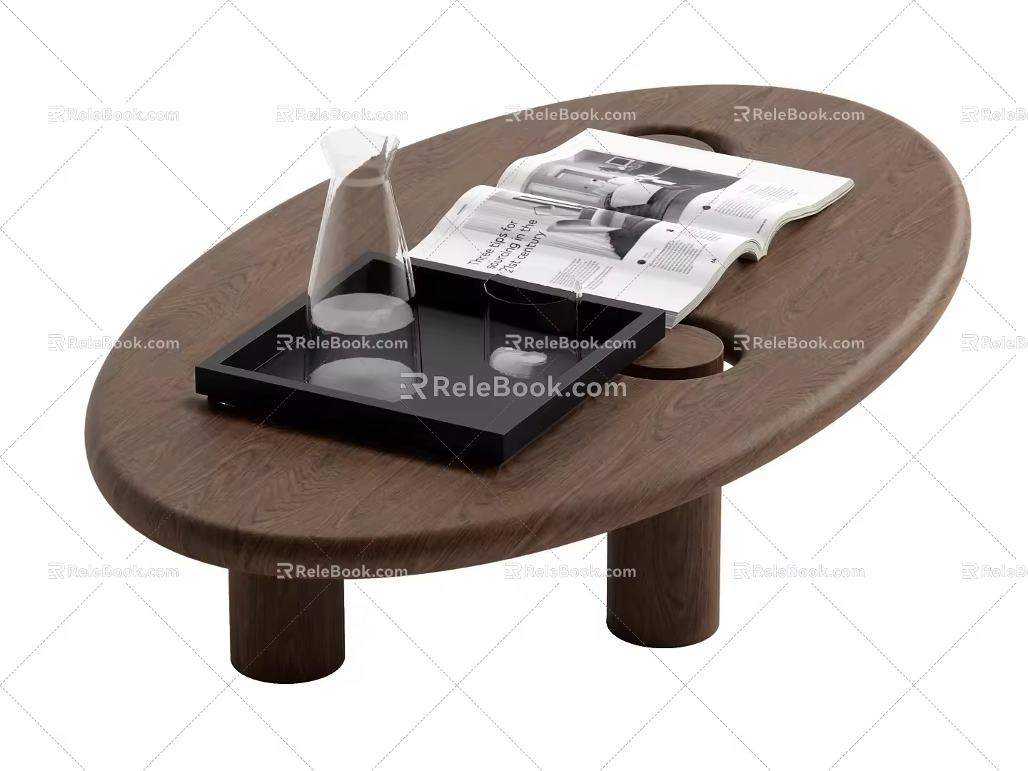 Coffee table log coffee table 3d model