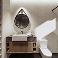 Modern Hotel Room Interior With Twin Beds Wooden Flooring TV And Green Plant