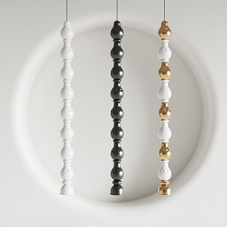 Modern chandelier 3d model