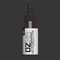 Ozone Brown Glass Dropper Bottle With White Label For Skincare Serum
