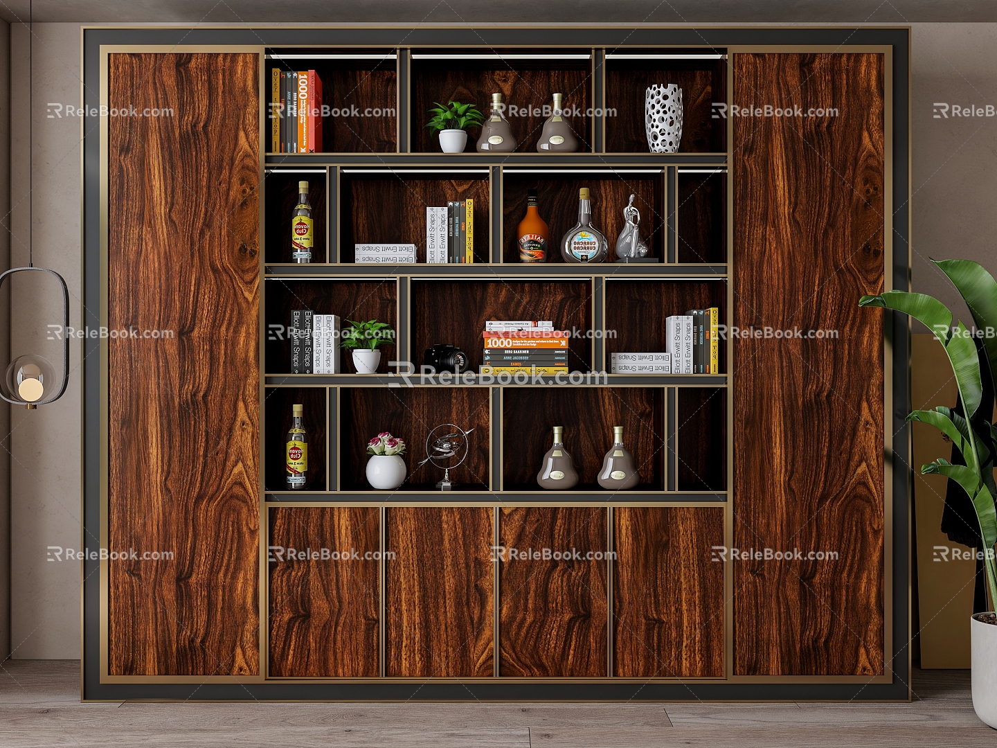 American Wine Cabinet 3d model