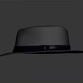 Classic Gray Fedora Hat With Dark Band As Daily Life Accessory