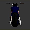 Modern motorcycle two-wheeled motorcycle off-road motorcycle road racing motorcycle 3d model