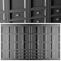 Blue Modern Wardrobe Design With Wooden Doors Drawers And Metal Handles