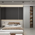 Modern Kitchen Interior Design With Gray Cabinets Yellow Pendant Light Wooden Island And Appliances