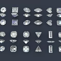 Diamond Jewelry Collection With Various Cut Shapes Including Round Square Heart Pear And Emerald