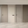Modern Hinged Doors In Various Colors And Materials For Home Interior Design 3d model