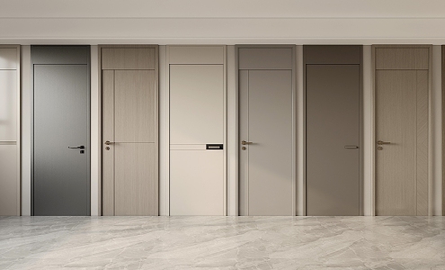 Modern swing door 3d model