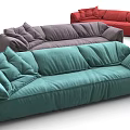 Comfortable Modern Sectional Sofa Collection With Colorful Upholstery And Soft Cushions