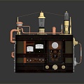 Steampunk Radio Radio Portable Radio Desktop Radio Full Band Radio 3d model