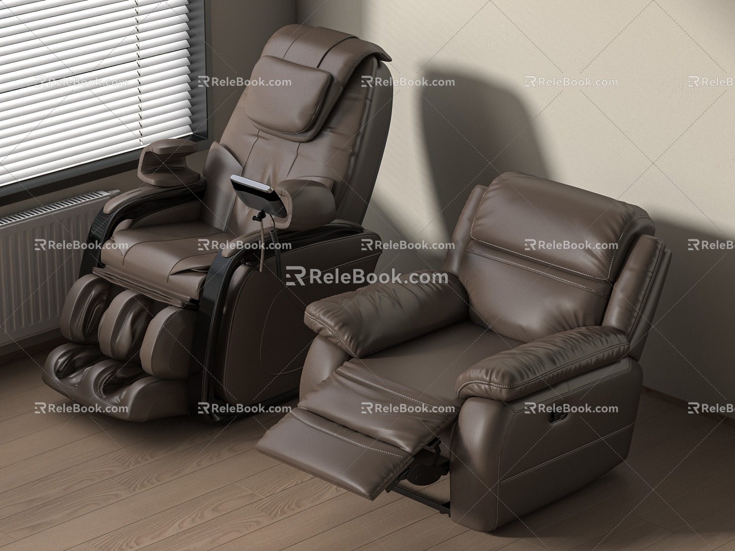 massage chair 3d model