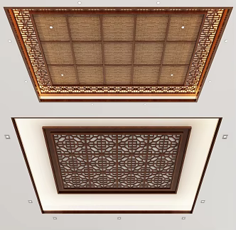 New Chinese Ceiling 3d model