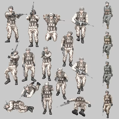 The Modern Soldier 3d model