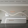 Front desk, reception desk, bar counter 3d model