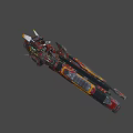Sci-Fi Siege Battleship 3d model