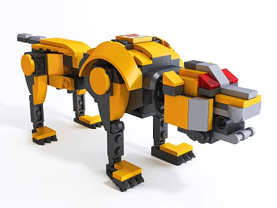 Modern robot toy animal 3d model