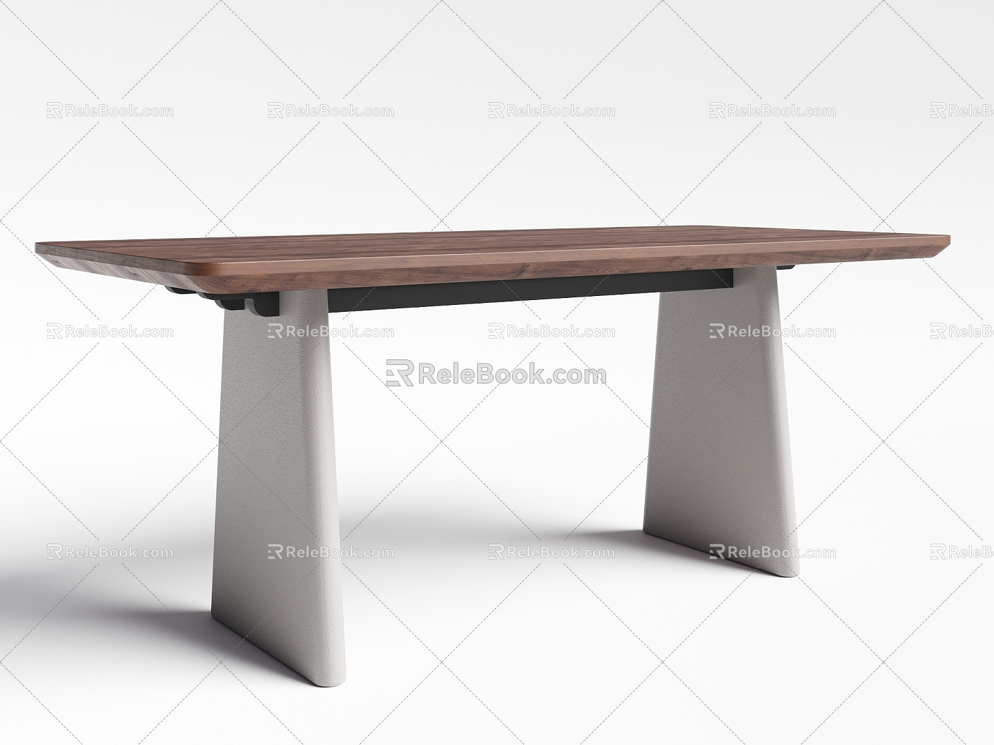 Quiet table long table 3d model