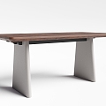 Quiet table long table 3d model