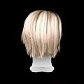 Realistic Mannequin Head Model With Detailed Facial Features And Short Blonde Hair