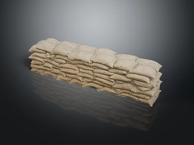 Essential Durable Stacked Sandbags For Household Practical Storage And Emergency Needs 3d model