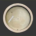 Traditional Earthenware Basin With Three Legs And Carved Patterns For Home Use