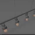 Modern Downlights And Spotlights With Silver Finish For Ceiling Lighting Design 3d model