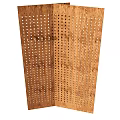 Wooden Decorative Wall Panel With Perforated Design For Interior Decoration 3d model