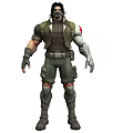Winter Soldier Game Characters Anime Characters Men Soldiers Modified Man Artificial Man Mechanical Arm Marvel 3d model