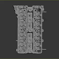 Automotive Engine Cylinder Head Metal Component for Vehicle Repair and Replacement