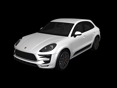 White Modern SUV Car With Sleek Exterior Design And Black Alloy Wheels 3d model