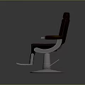 Modern Brown Leather Massage Chair With Metal Base Comfortable Armrests And Adjustable Footrest