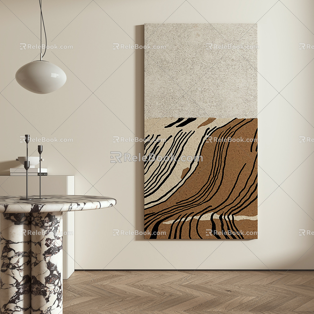 Modern Decorative Painting Abstract Decorative Painting 3d model