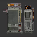Two Retro Computer Terminals With Metal Casings And Display Screens