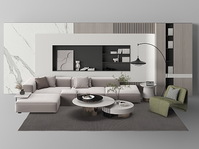 Sofa coffee table combination model