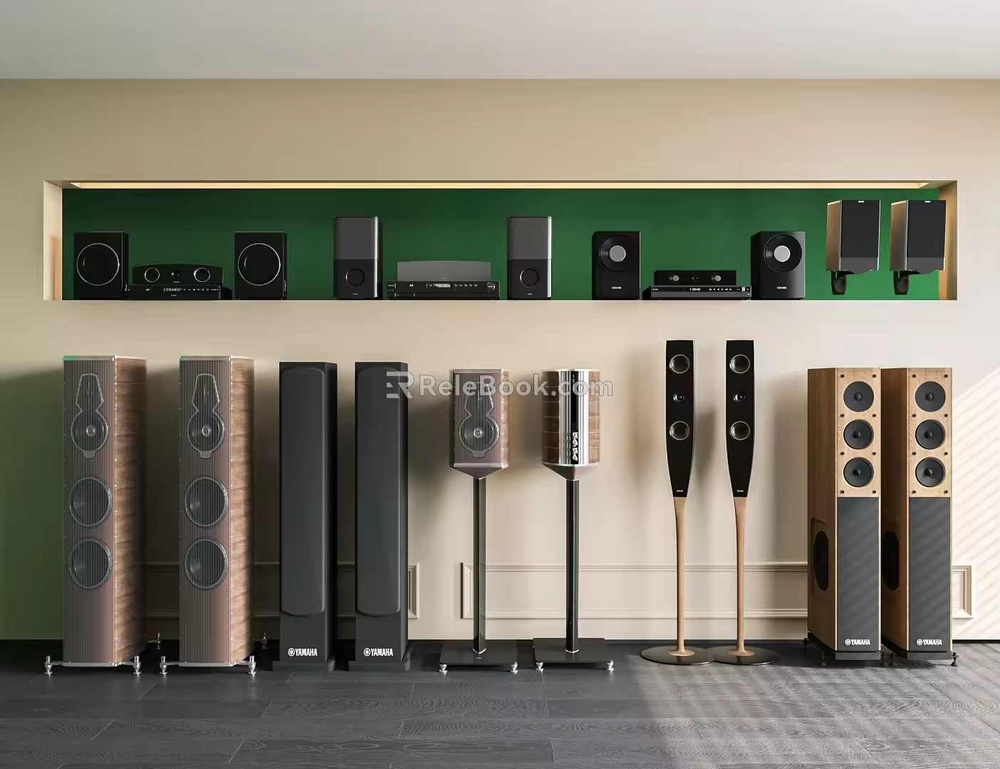 Sound floor sound ceiling sound floor sound video room sound middle ancient sound 3d model